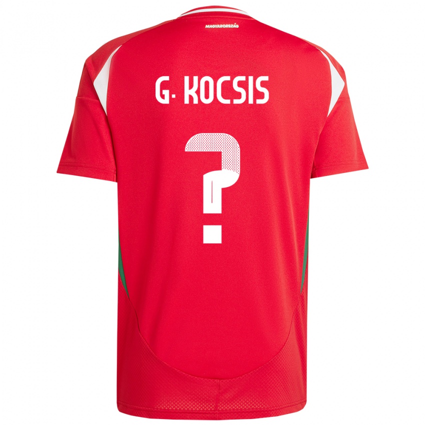 Kinderen Hongarije Gergely Kocsis #0 Rood Thuisshirt Thuistenue 24-26 T-Shirt België