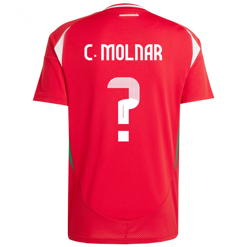 Kinder Ungarn Csaba Molnár #0 Rot Heimtrikot Trikot 24-26 T-Shirt Belgien