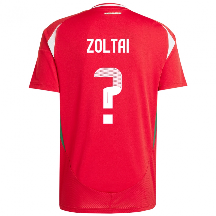 Kinderen Hongarije Levente Zoltai #0 Rood Thuisshirt Thuistenue 24-26 T-Shirt België