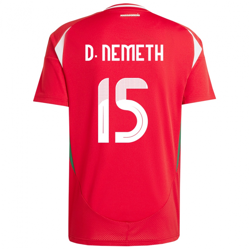 Kinder Ungarn Diana Németh #15 Rot Heimtrikot Trikot 24-26 T-Shirt Belgien