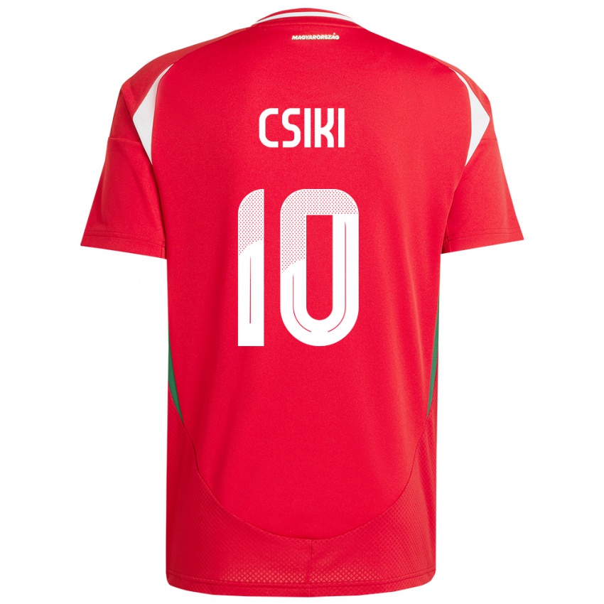 Kinderen Hongarije Anna Csiki #10 Rood Thuisshirt Thuistenue 24-26 T-Shirt België