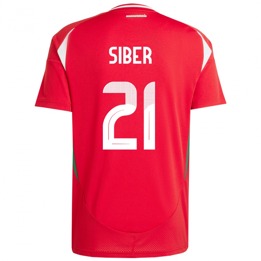 Kinderen Hongarije Glória Siber #21 Rood Thuisshirt Thuistenue 24-26 T-Shirt België