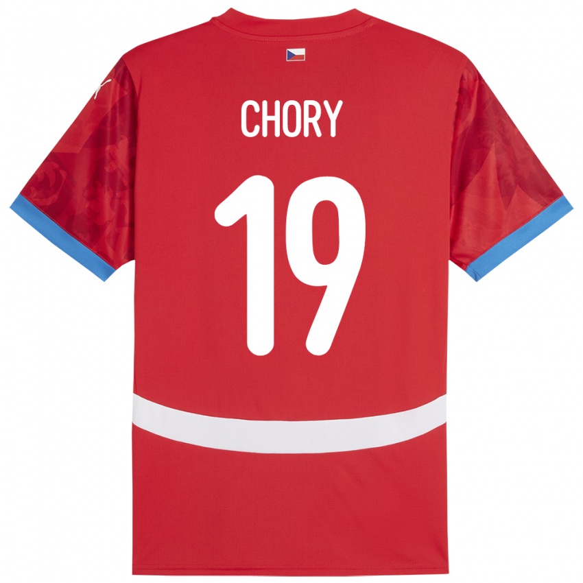 Kinderen Tsjechië Tomas Chory #19 Rood Thuisshirt Thuistenue 24-26 T-Shirt België