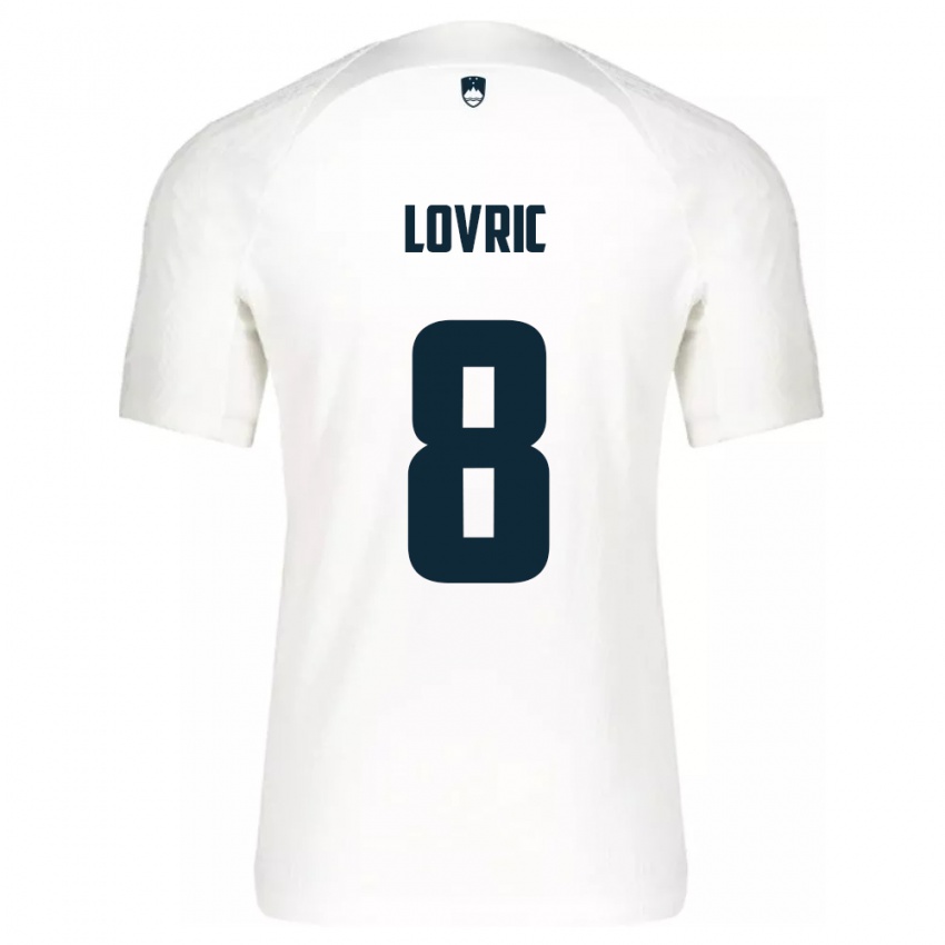 Kinderen Slovenië Sandi Lovric #8 Wit Thuisshirt Thuistenue 24-26 T-Shirt België