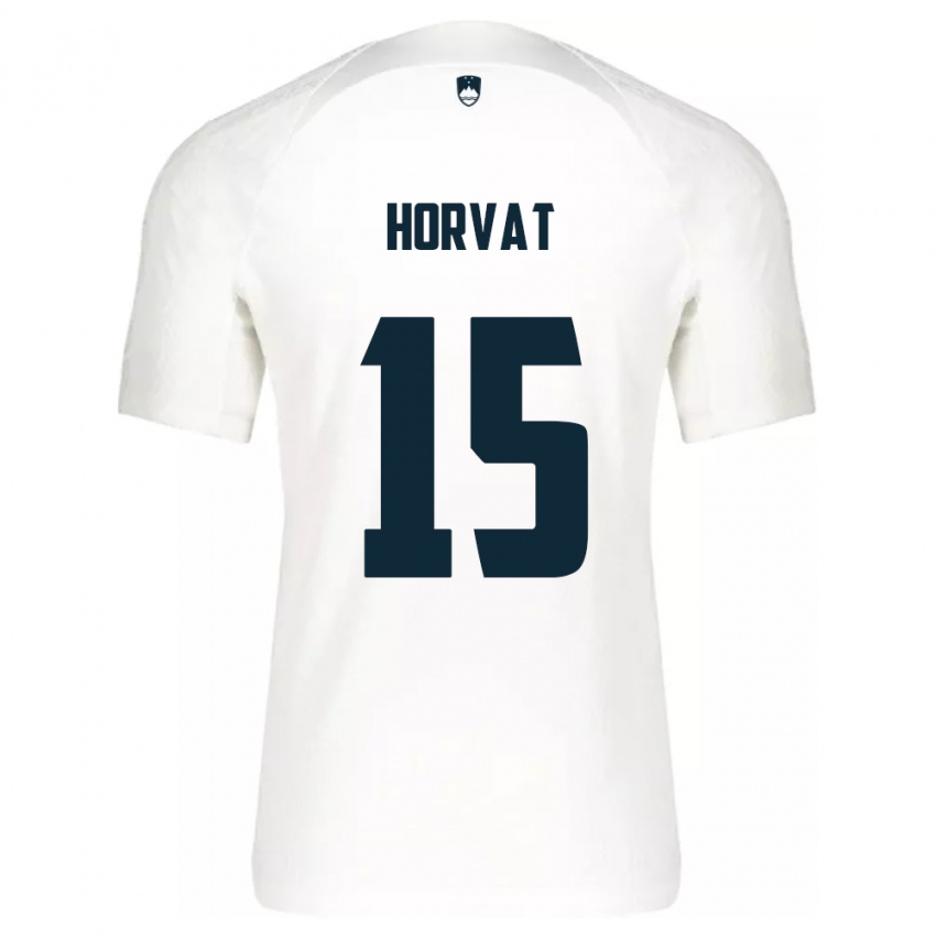 Kinderen Slovenië Tomi Horvat #15 Wit Thuisshirt Thuistenue 24-26 T-Shirt België