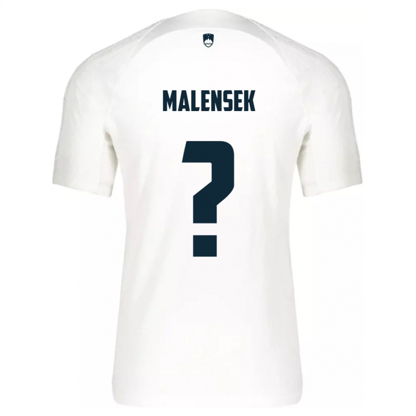Kinderen Slovenië Matej Malensek #0 Wit Thuisshirt Thuistenue 24-26 T-Shirt België