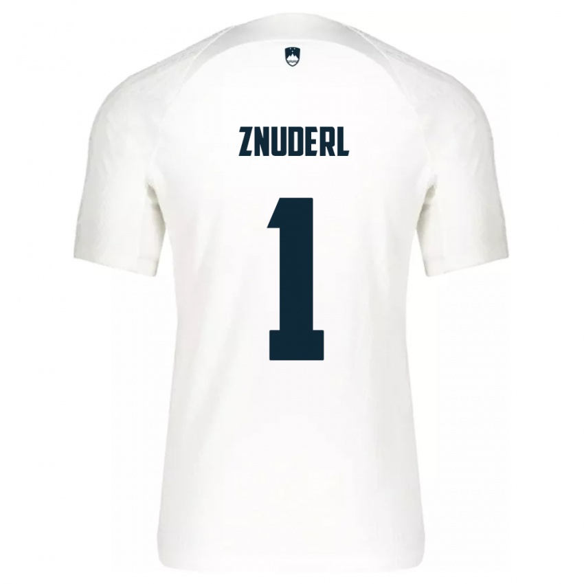 Kinder Slowenien Tai Znuderl #1 Weiß Heimtrikot Trikot 24-26 T-Shirt Belgien