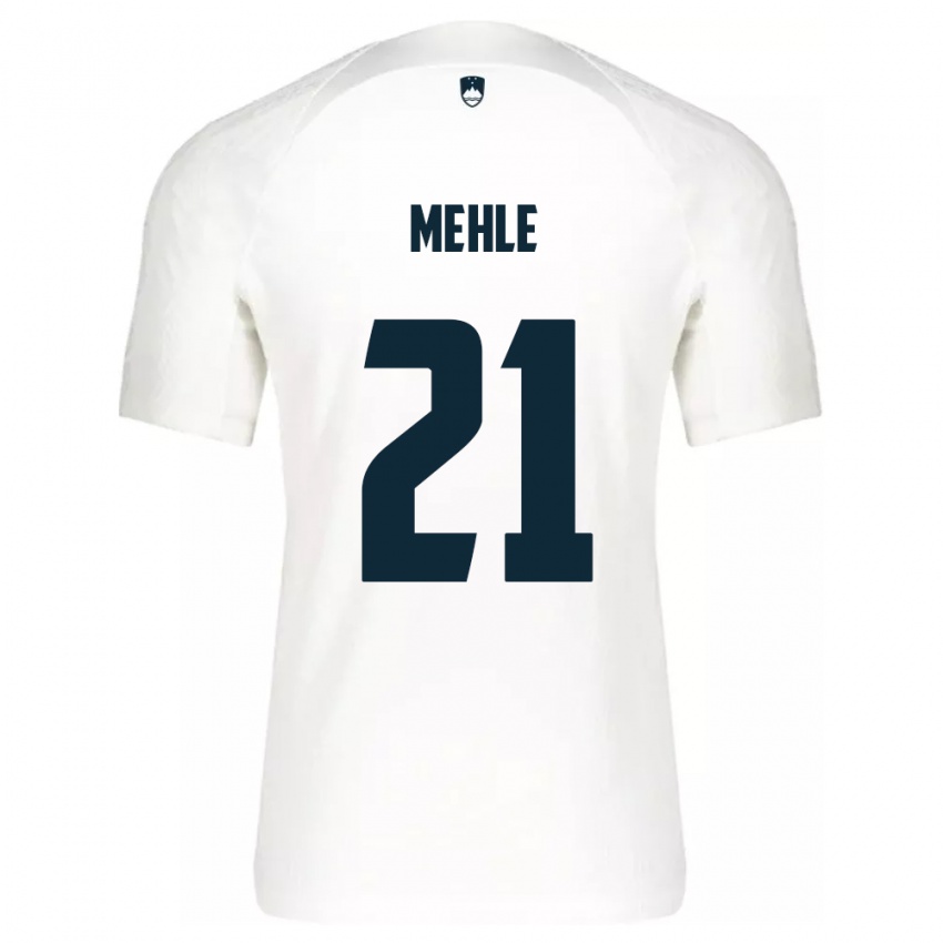 Kinder Slowenien Matej Mehle #21 Weiß Heimtrikot Trikot 24-26 T-Shirt Belgien