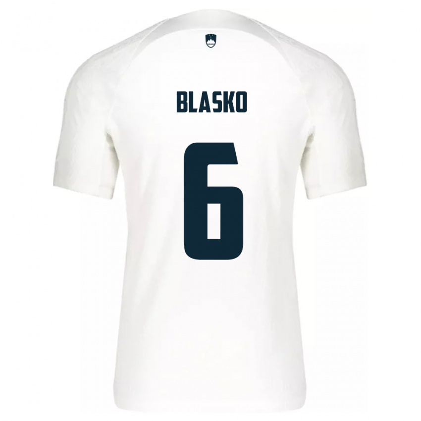 Kinderen Slovenië Svit Blasko #6 Wit Thuisshirt Thuistenue 24-26 T-Shirt België