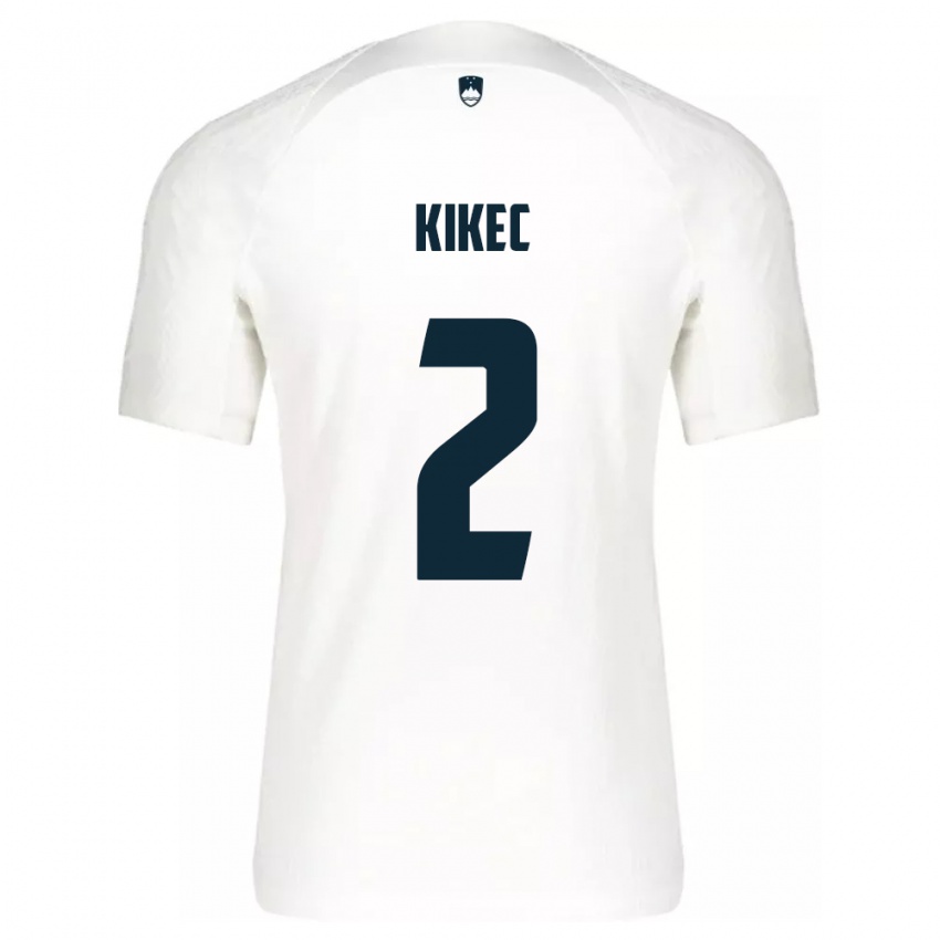 Kinderen Slovenië Timon Kikec #2 Wit Thuisshirt Thuistenue 24-26 T-Shirt België