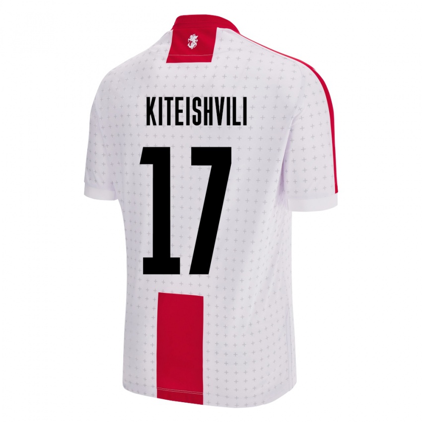 Kinderen Georgia Otar Kiteishvili #17 Wit Thuisshirt Thuistenue 24-26 T-Shirt België