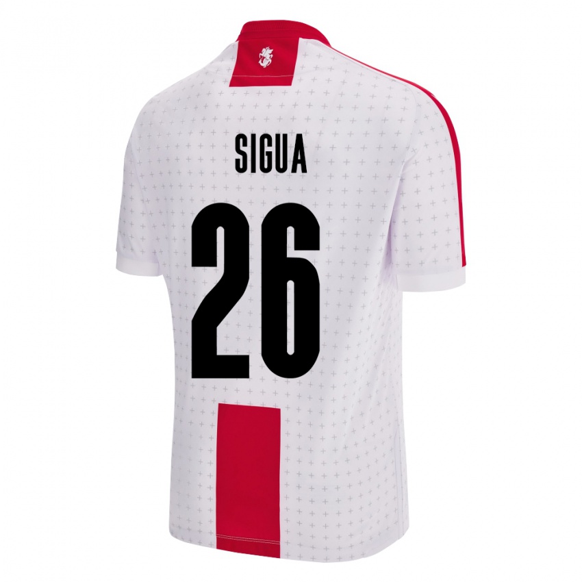 Kinderen Georgia Gabriel Sigua #26 Wit Thuisshirt Thuistenue 24-26 T-Shirt België