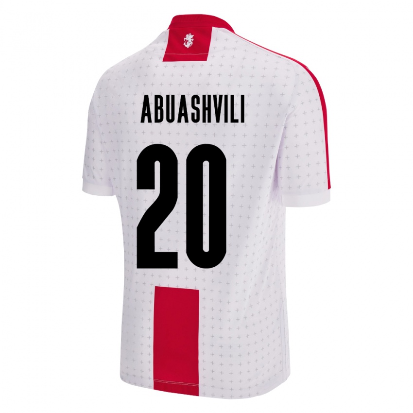 Kinderen Georgia Giorgi Abuashvili #20 Wit Thuisshirt Thuistenue 24-26 T-Shirt België