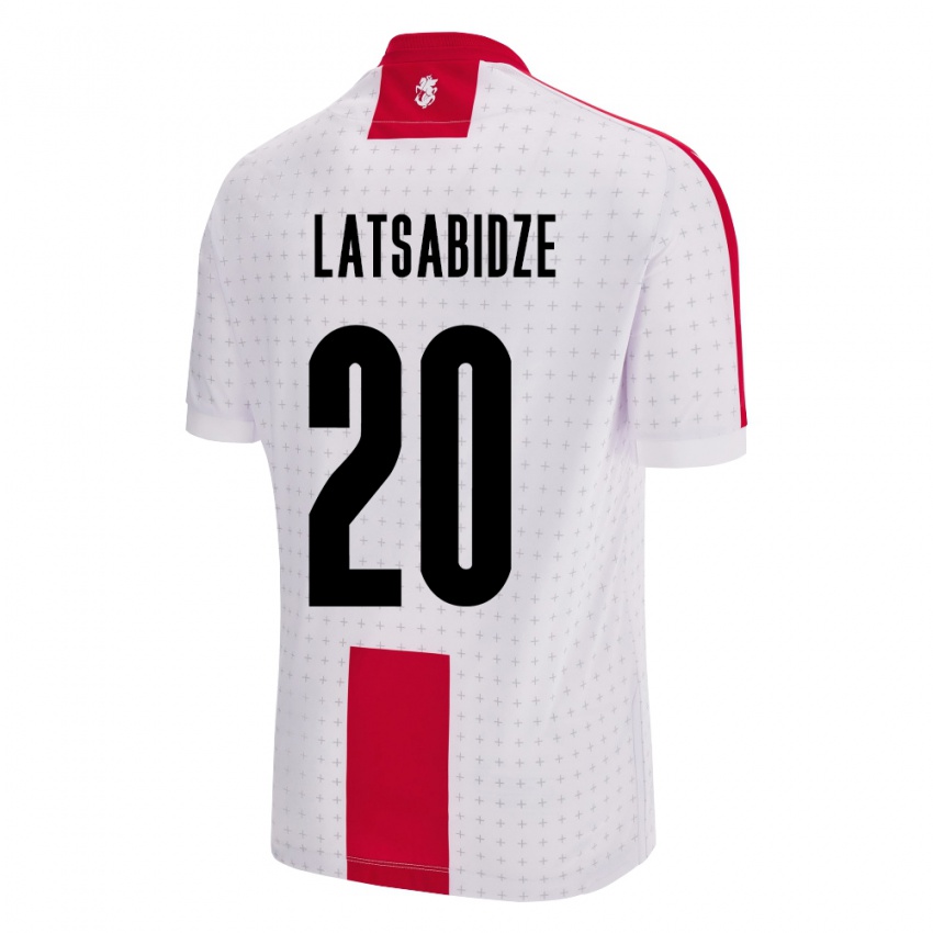 Kinderen Georgia Luka Latsabidze #20 Wit Thuisshirt Thuistenue 24-26 T-Shirt België