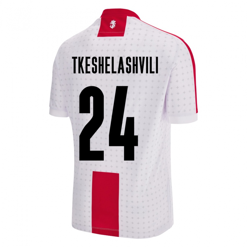 Kinderen Georgia Amiran Tkeshelashvili #24 Wit Thuisshirt Thuistenue 24-26 T-Shirt België