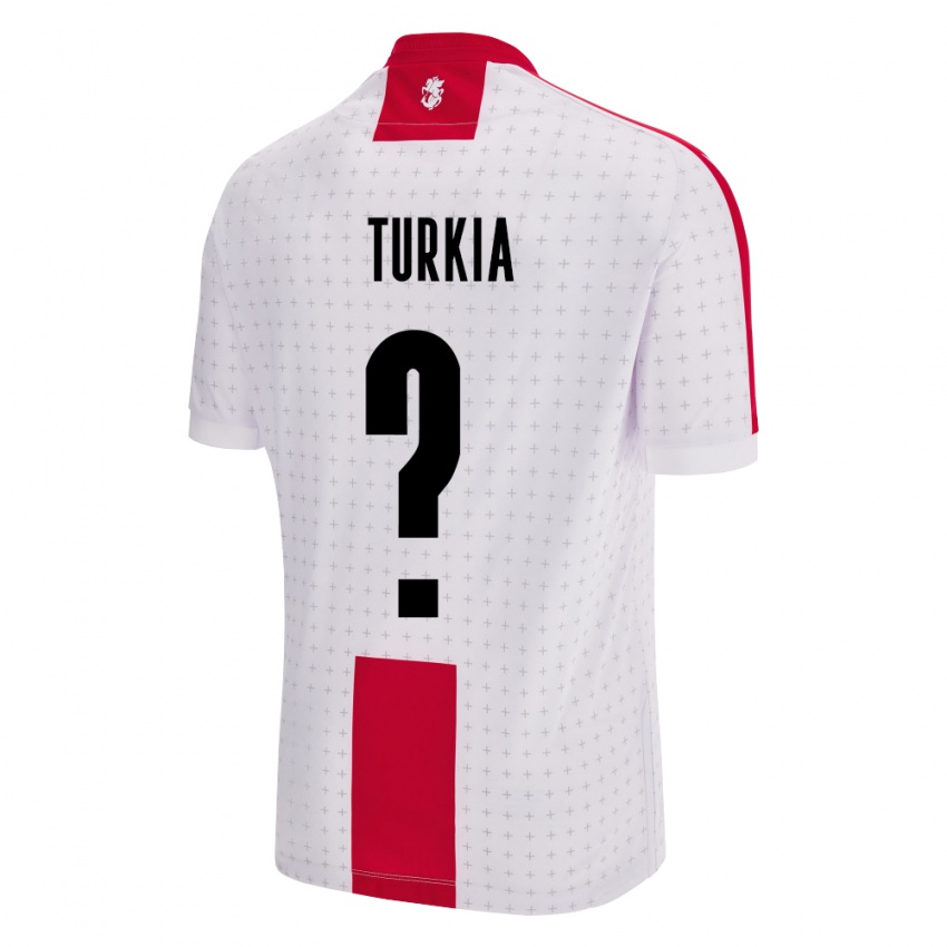 Kinderen Georgia Aleksandre Turkia #0 Wit Thuisshirt Thuistenue 24-26 T-Shirt België