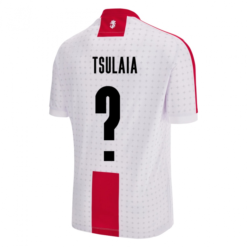 Kinderen Georgia Luka Tsulaia #0 Wit Thuisshirt Thuistenue 24-26 T-Shirt België