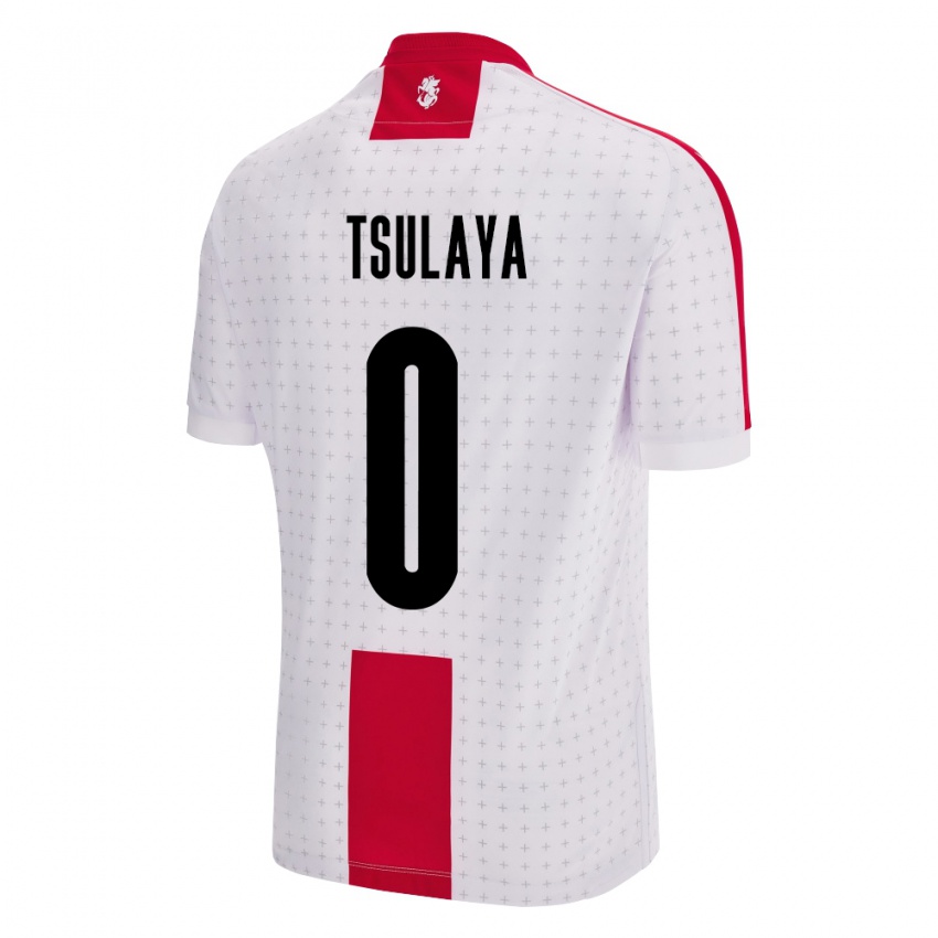 Kinderen Georgia Ana Tsulaya #0 Wit Thuisshirt Thuistenue 24-26 T-Shirt België