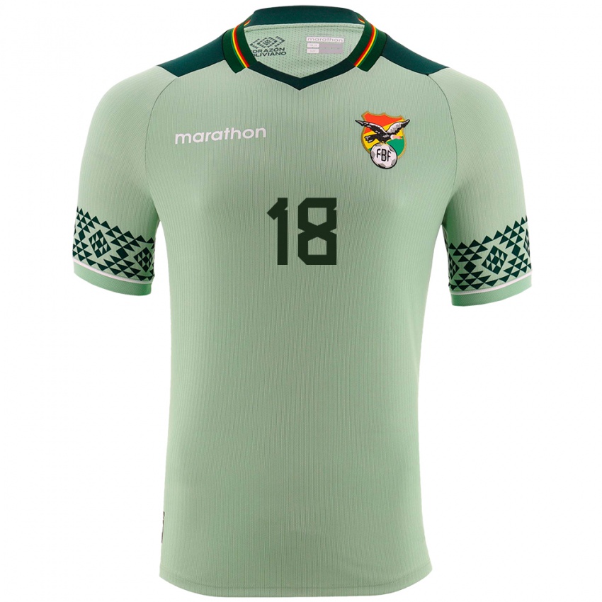 Kinderen Bolivia Fernando Nava #18 Licht Groen Thuisshirt Thuistenue 24-26 T-Shirt België