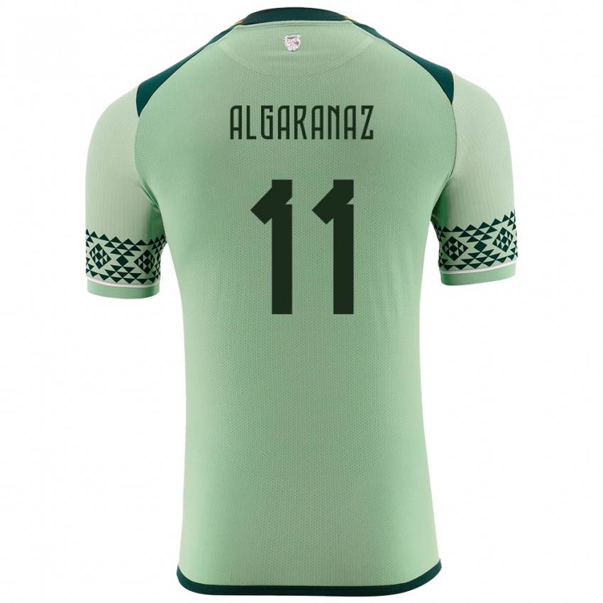 Kinderen Bolivia Carmelo Algarañaz #11 Licht Groen Thuisshirt Thuistenue 24-26 T-Shirt België