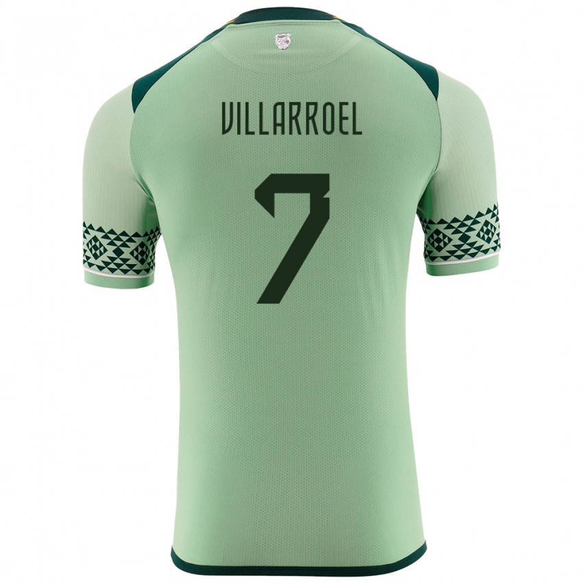 Kinderen Bolivia Miguel Villarroel #7 Licht Groen Thuisshirt Thuistenue 24-26 T-Shirt België