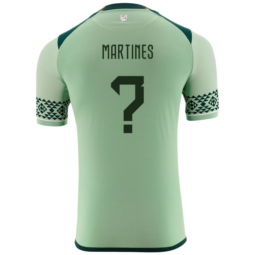 Enfant Maillot Bolivie José Martínes #0 Vert Clair Tenues Domicile 24-26 T-Shirt Belgique