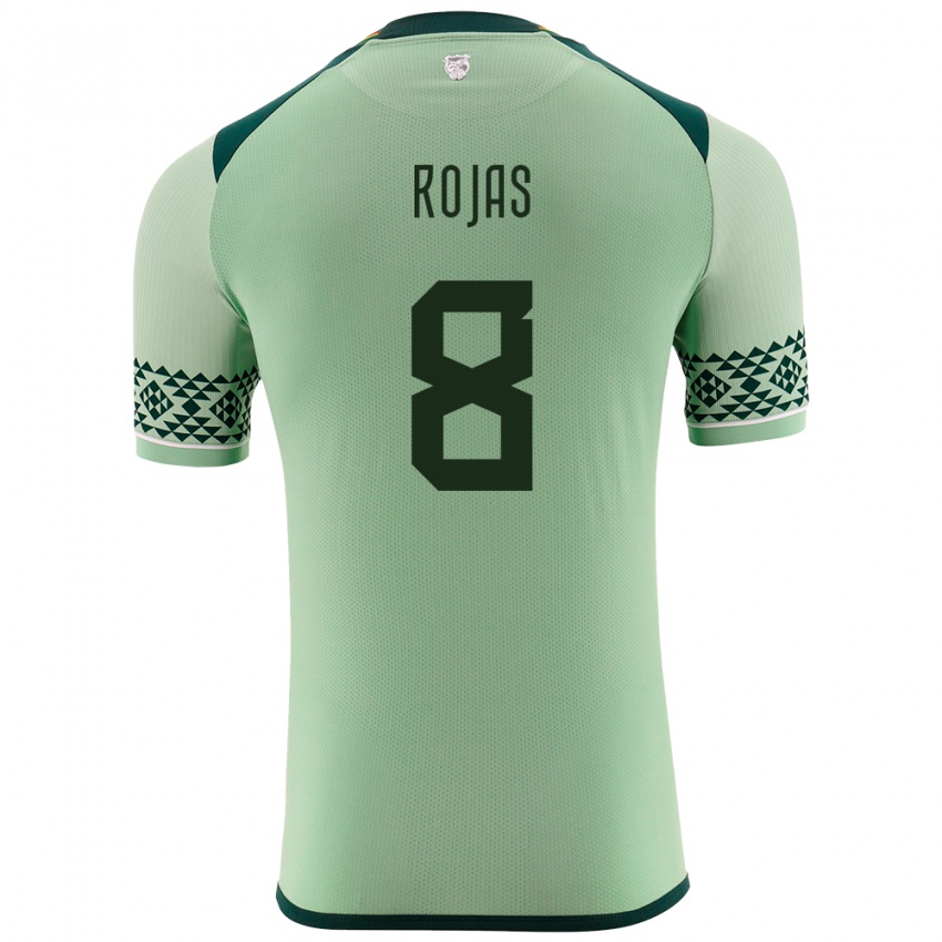 Kinder Bolivien Jairo Rojas #8 Hellgrün Heimtrikot Trikot 24-26 T-Shirt Belgien