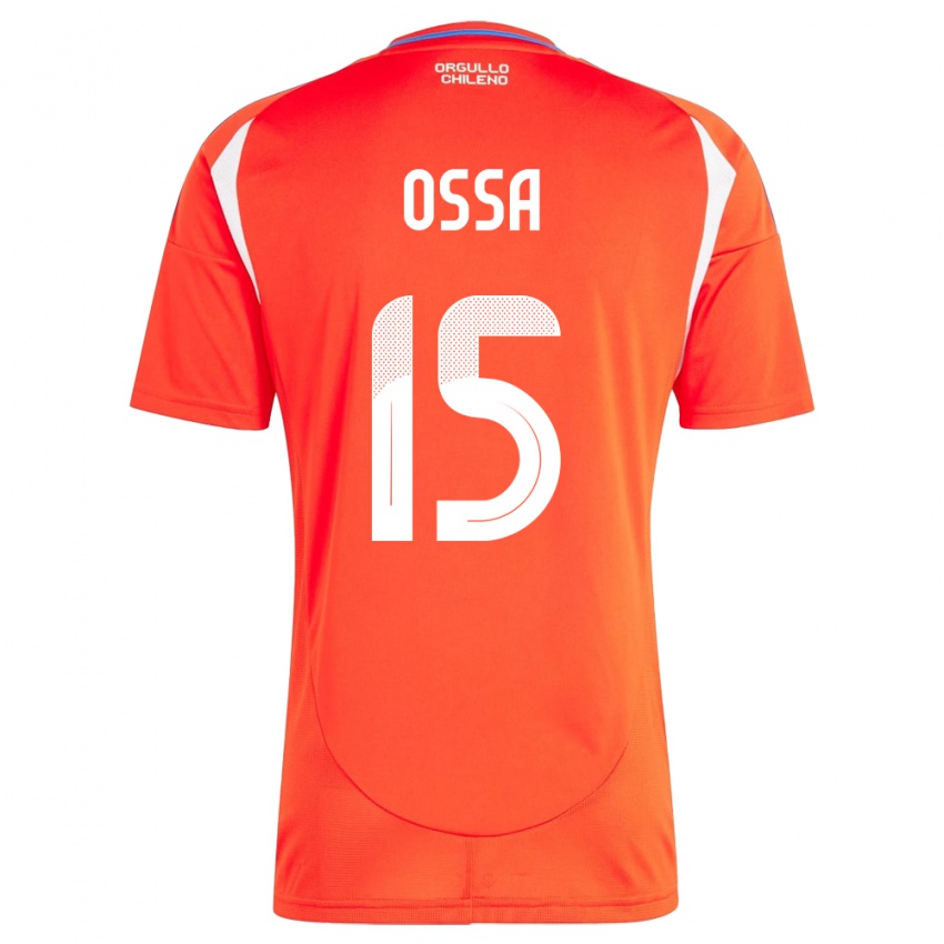 Kinderen Chili Diego Ossa #15 Rood Thuisshirt Thuistenue 24-26 T-Shirt België