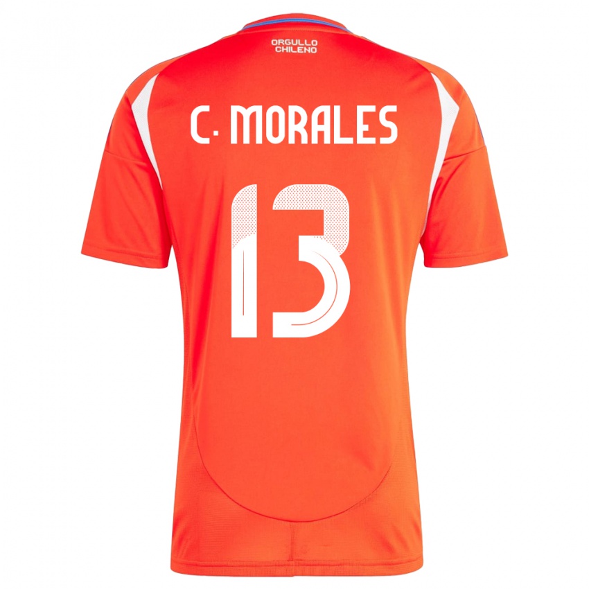 Kinderen Chili Cristián Morales #13 Rood Thuisshirt Thuistenue 24-26 T-Shirt België