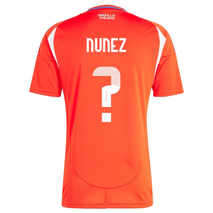 Kinderen Chili Renato Nuñez #0 Rood Thuisshirt Thuistenue 24-26 T-Shirt België