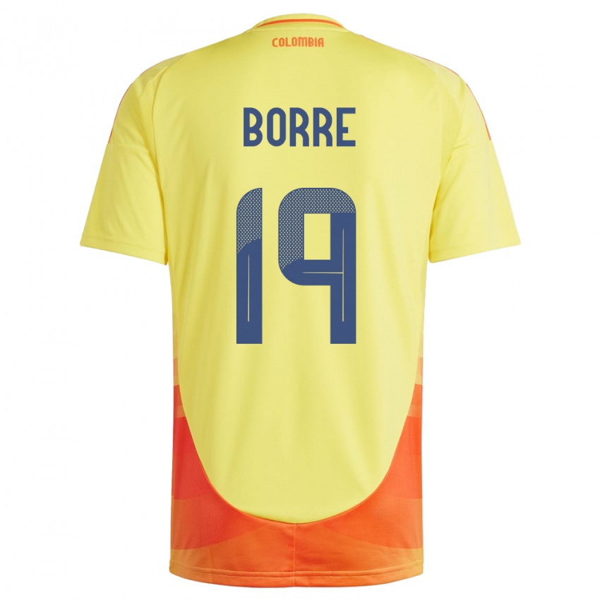 Kinderen Colombia Rafael Borré #19 Geel Thuisshirt Thuistenue 24-26 T-Shirt België