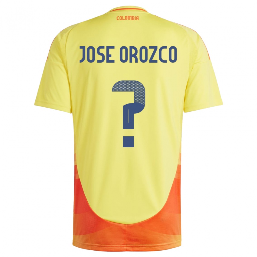 Kinder Kolumbien Juan José Orozco #0 Gelb Heimtrikot Trikot 24-26 T-Shirt Belgien