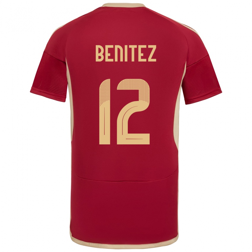 Kinderen Venezuela Frankarlos Benítez #12 Bourgondië Thuisshirt Thuistenue 24-26 T-Shirt België