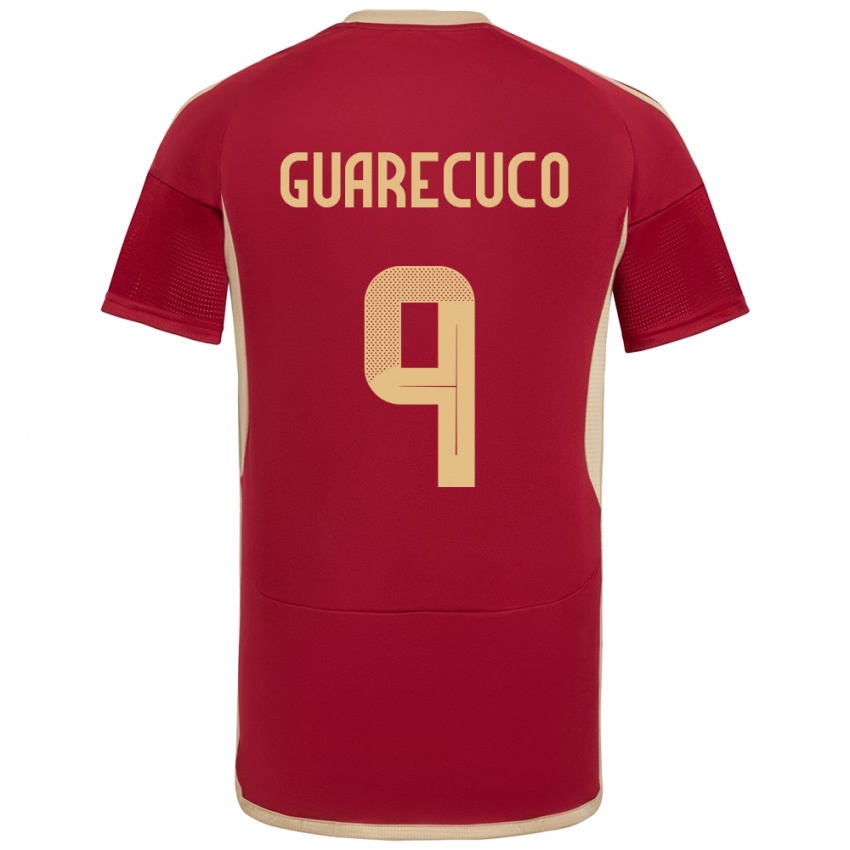 Kinder Venezuela Joemar Guarecuco #9 Burgund Heimtrikot Trikot 24-26 T-Shirt Belgien