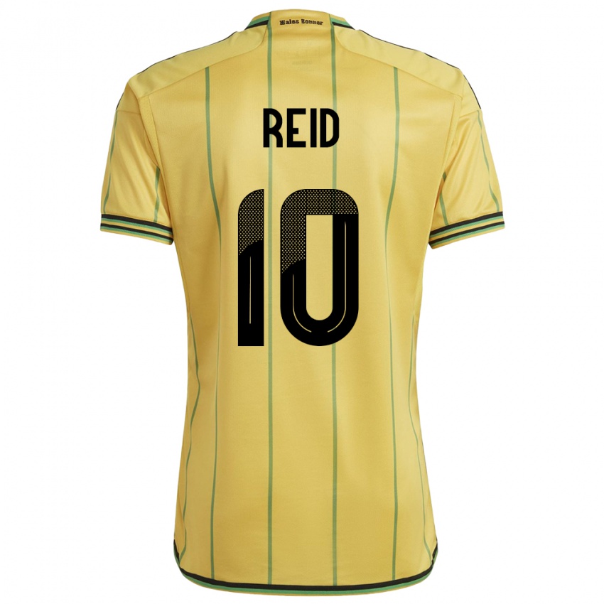Kinderen Jamaica Bobby De Cordova-Reid #10 Geel Thuisshirt Thuistenue 24-26 T-Shirt België