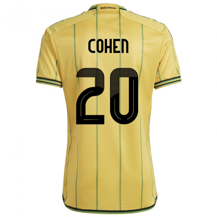 Kinderen Jamaica Dunsting Cohen #20 Geel Thuisshirt Thuistenue 24-26 T-Shirt België