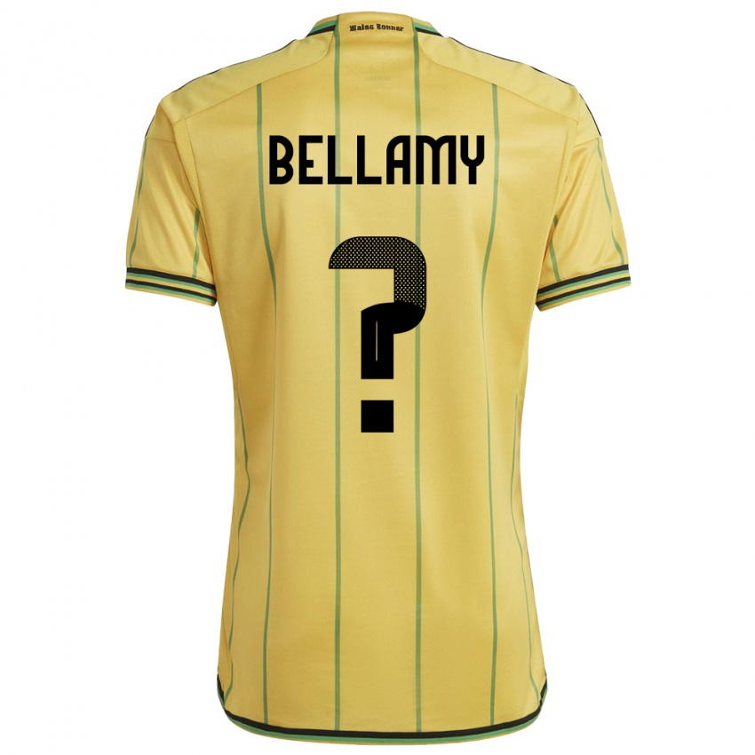 Kinder Jamaika Sydney Bellamy #0 Gelb Heimtrikot Trikot 24-26 T-Shirt Belgien