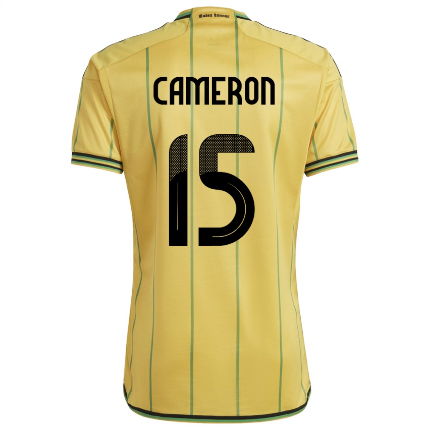 Kinderen Jamaica Tiffany Cameron #15 Geel Thuisshirt Thuistenue 24-26 T-Shirt België