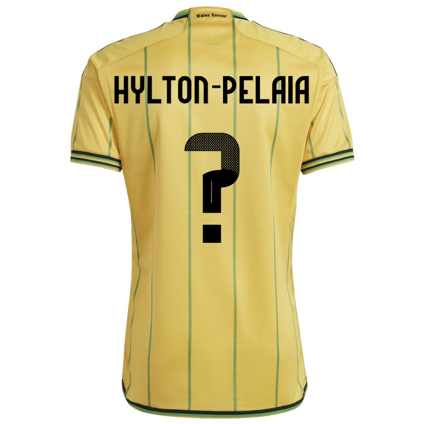 Kinderen Jamaica Jayda Hylton-Pelaia #0 Geel Thuisshirt Thuistenue 24-26 T-Shirt België