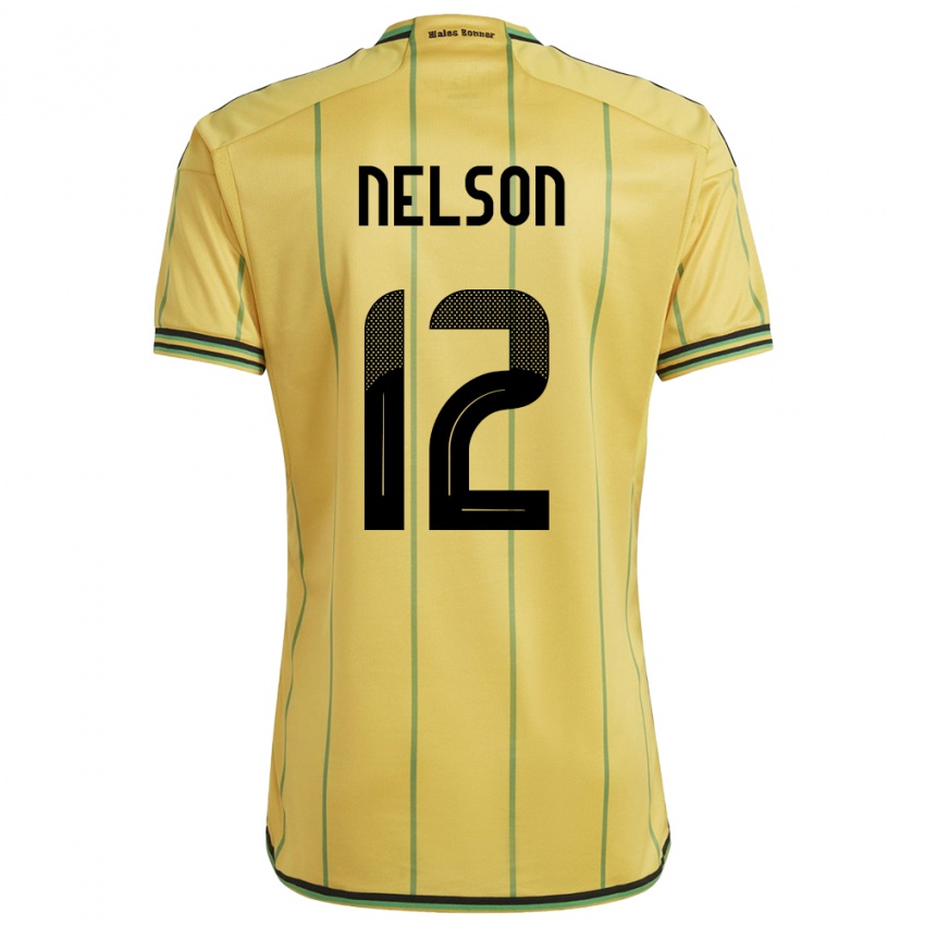 Kinderen Jamaica Tyiesha Nelson #12 Geel Thuisshirt Thuistenue 24-26 T-Shirt België