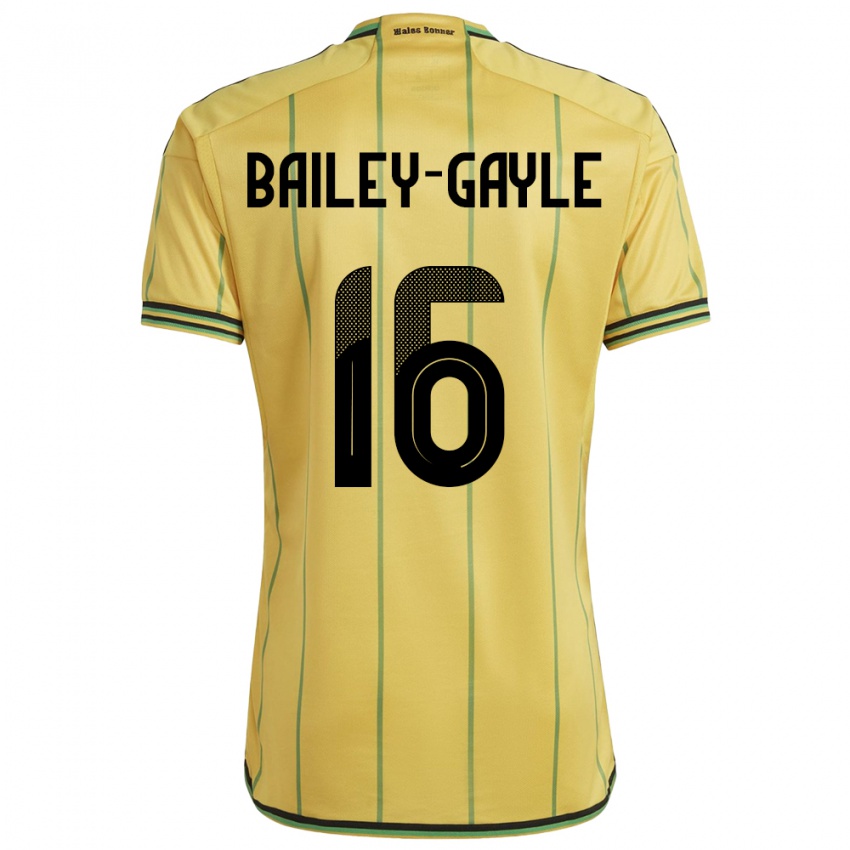 Kinder Jamaika Paige Bailey-Gayle #16 Gelb Heimtrikot Trikot 24-26 T-Shirt Belgien