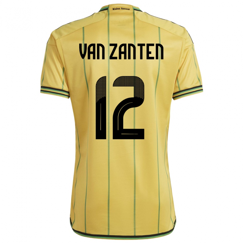 Kinderen Jamaica Kiki Van Zanten #12 Geel Thuisshirt Thuistenue 24-26 T-Shirt België