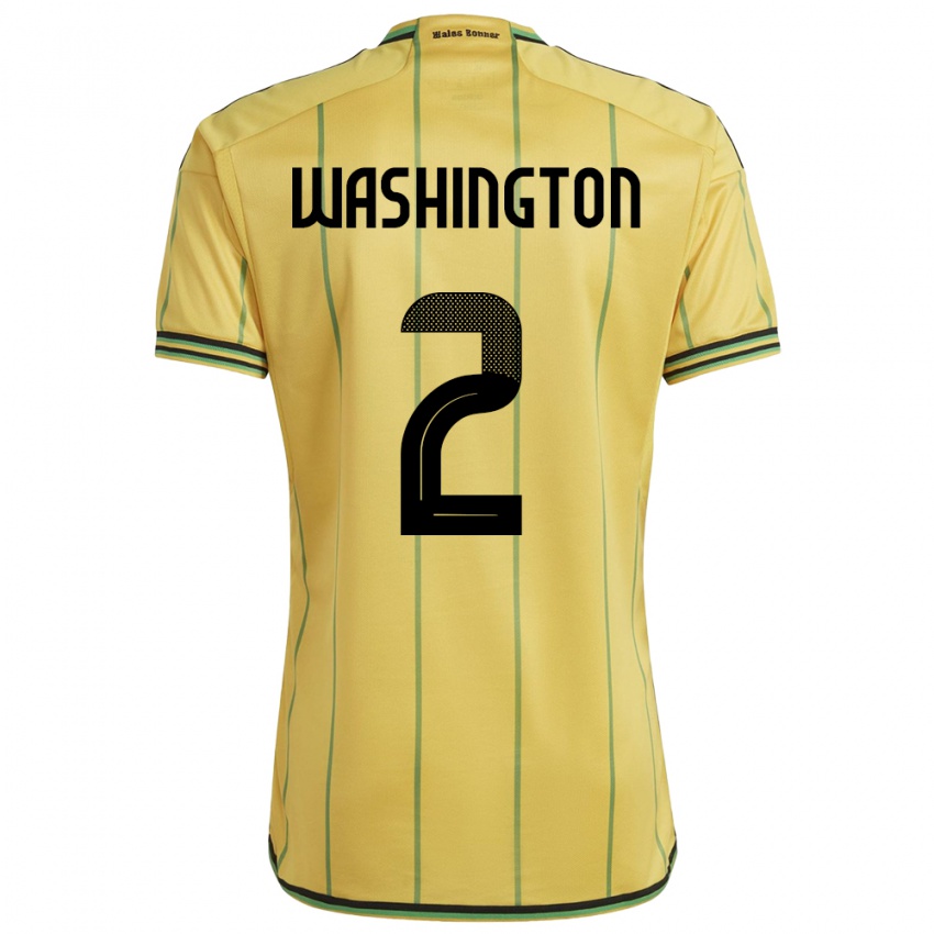 Kinderen Jamaica Solai Washington #2 Geel Thuisshirt Thuistenue 24-26 T-Shirt België