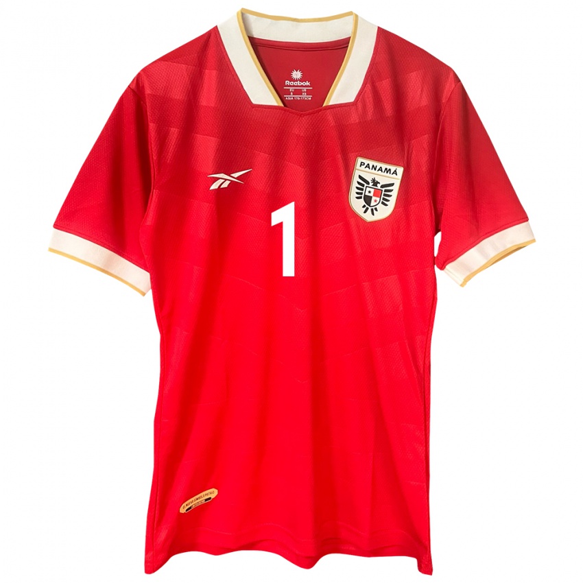 Kinderen Panama Luis Mejía #1 Rood Thuisshirt Thuistenue 24-26 T-Shirt België