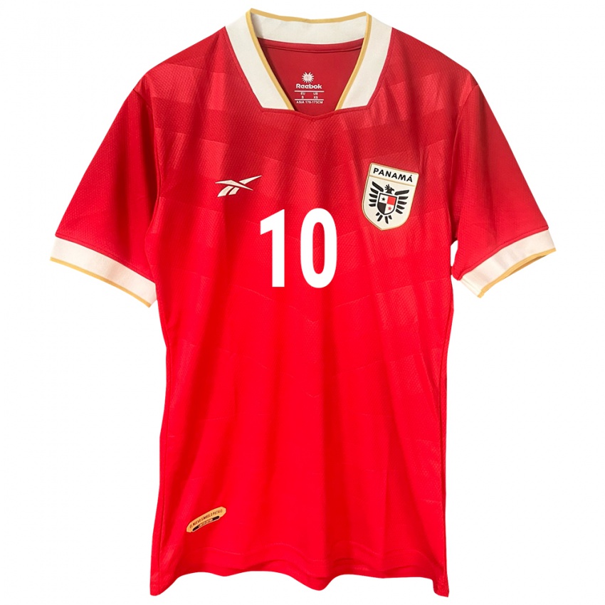 Kinder Panama Gloria Sáenz #10 Rot Heimtrikot Trikot 24-26 T-Shirt Belgien