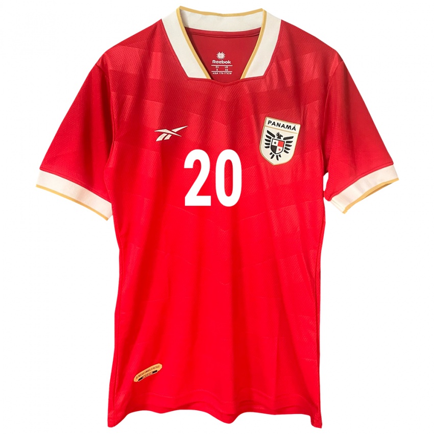 Kinder Panama Aníbal Godoy #20 Rot Heimtrikot Trikot 24-26 T-Shirt Belgien