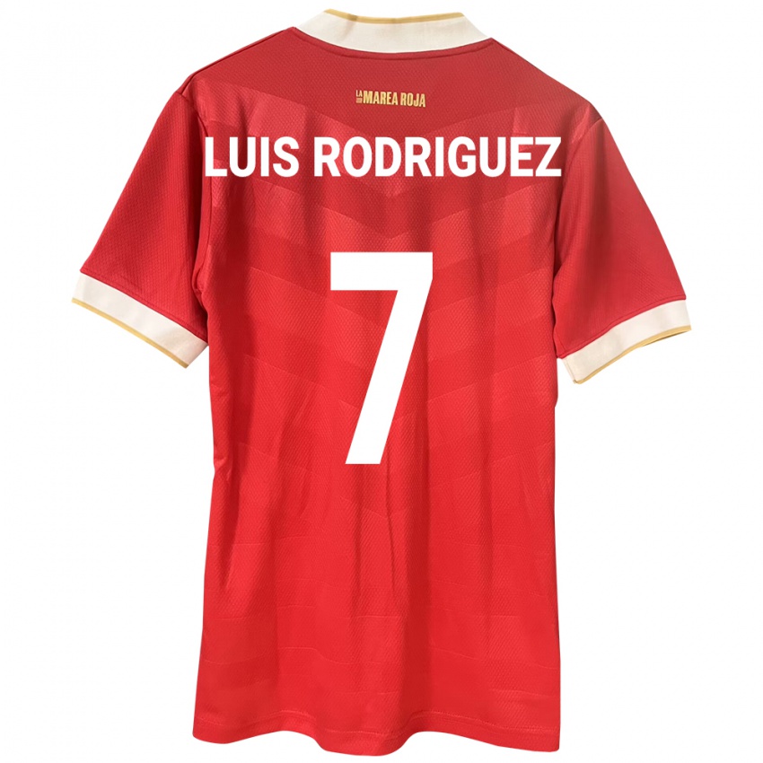 Kinder Panama José Luis Rodríguez #7 Rot Heimtrikot Trikot 24-26 T-Shirt Belgien