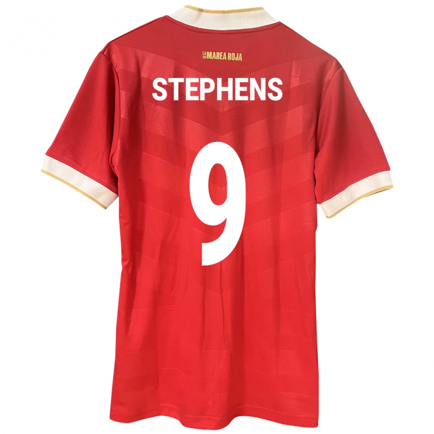 Kinderen Panama Alfredo Stephens #9 Rood Thuisshirt Thuistenue 24-26 T-Shirt België