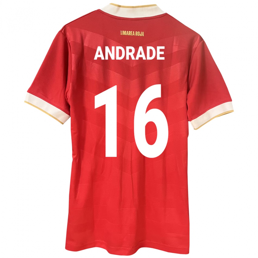 Kinderen Panama Andrés Andrade #16 Rood Thuisshirt Thuistenue 24-26 T-Shirt België