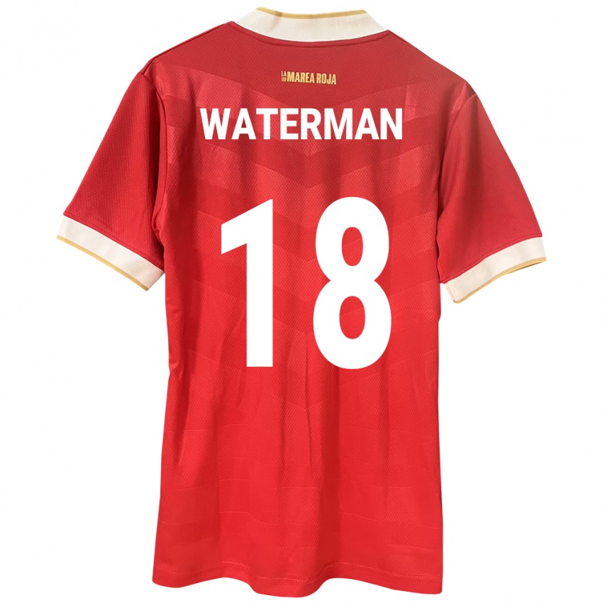 Kinderen Panama Cecilio Waterman #18 Rood Thuisshirt Thuistenue 24-26 T-Shirt België